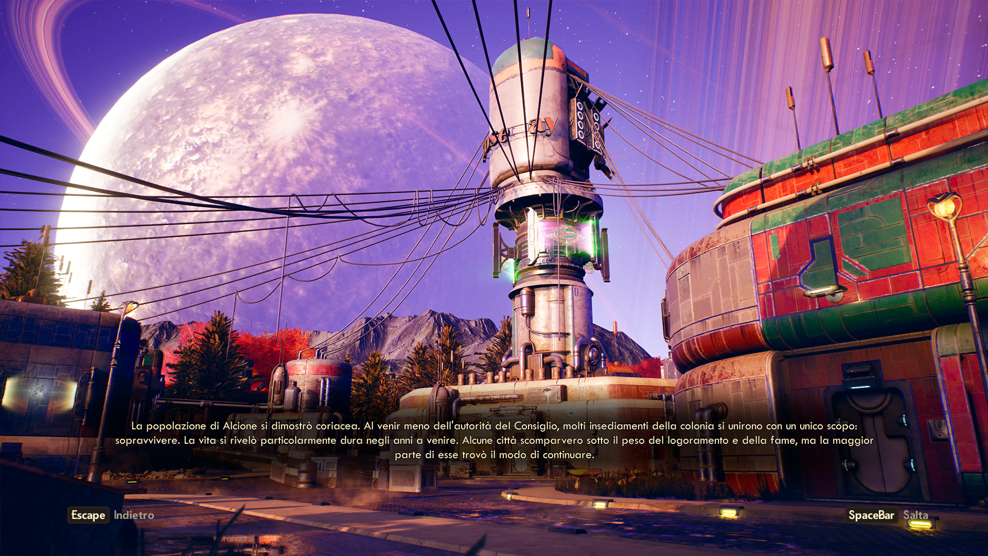 Outer worlds электричество